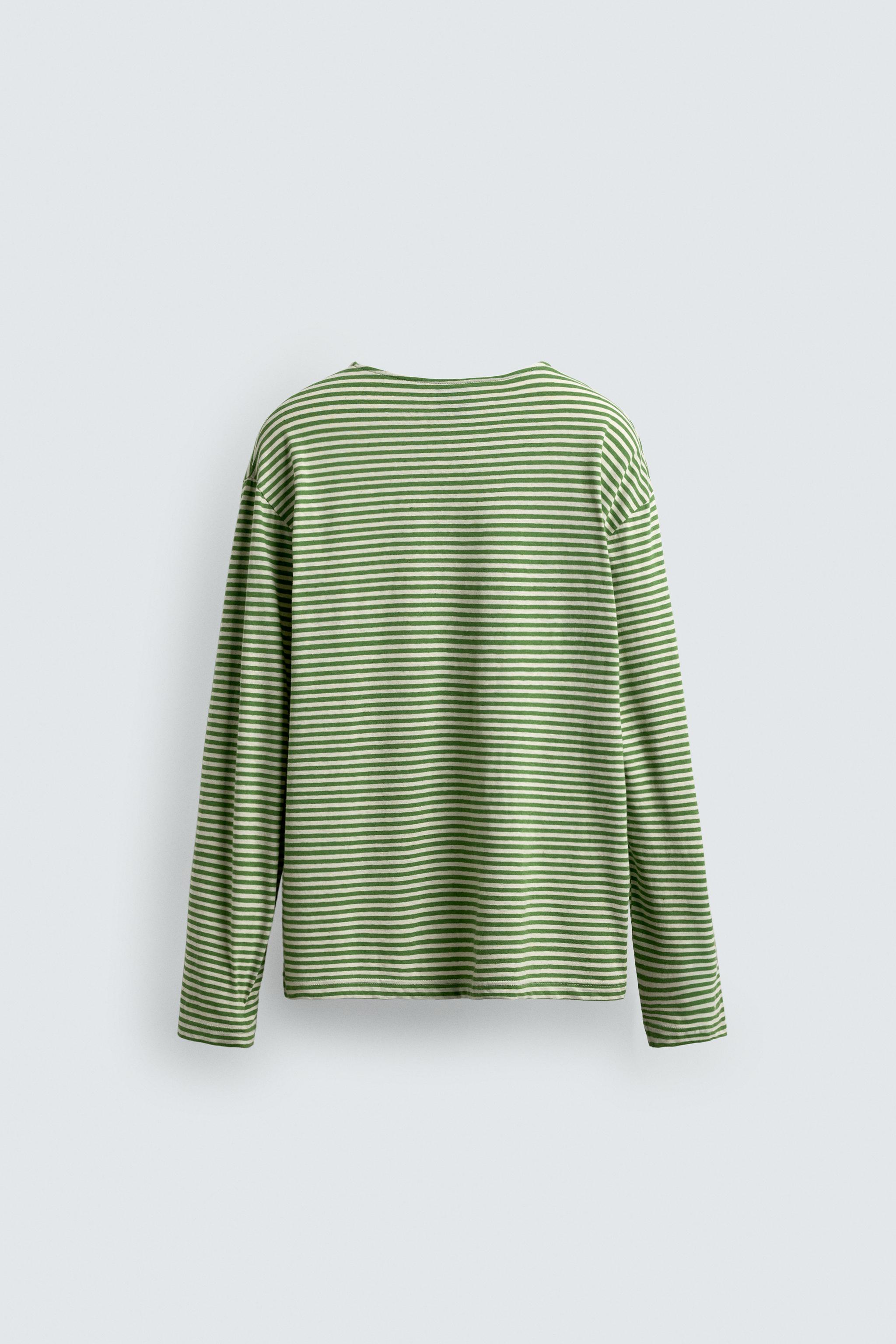 STRIPED JACQUARD T-SHIRT